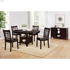 Lavon Espresso Round Dining Table With