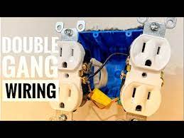 how to wire a 2 gang outlet box you