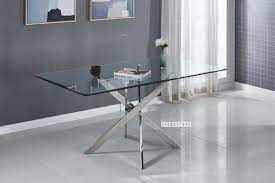 Stainless Dining Table Silver