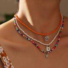 fashion boho long beaded string beads