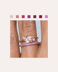 morganite rings with a hint of pink and