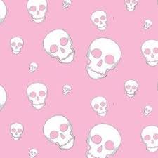 pretty skulls fabric wallpaper and