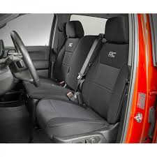 Seat Cover Set Neoprene Black Rough Country