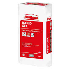 unibond rapid set tile adhesive 20kg