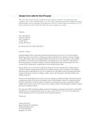Nih Grant Proposal Cover Letter Application Sample