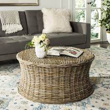 round wicker coffee table foter