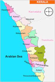 It is bordered by karnataka to the north and northeast, tamil nadu. Jungle Maps Map Of Kerala In Malayalam