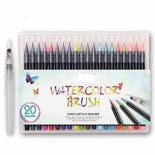 Bianyo 20 Colors Watercolour Brush Pen