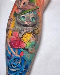 cheshire cat tattoo designs a journey