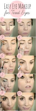 easy eye makeup tutorial for tired eyes