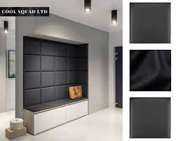 Genuine Leather Square Upholstered Wall
