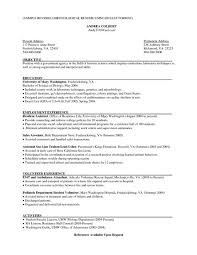 Example Reverse Chronological Resume Template Resume
