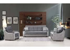 Bella Gray Fabric Sofa Bed By Alpha