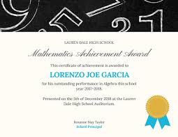 Academic Achievement Award Certificate Templates By Canva