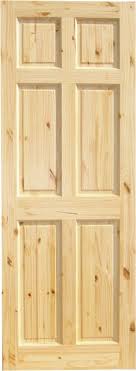 knotty pine 6 panel wood interior doors