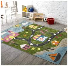 mix colour polyester keara kids rugs