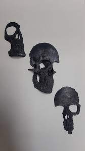 3d Printed 3 Piece Skull Wall Decor