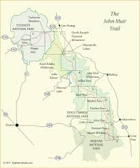 John Muir Trail Map Overview
