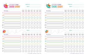 Competent Free Printable Toddler Chore Chart Free Printable