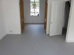 grey poured resin flooring installed