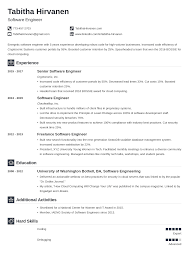 Embedded software engineer intern resume. Software Engineer Resume Template Developer Examples
