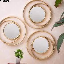 3 Piece Fancy Wall Decor Mirror Lamees