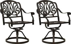 Swivel Patio Chairs 2 Pcs Cast