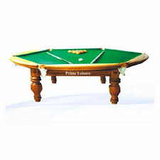 own wooden hexagonal pool table for