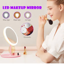 led makeup mirror with light dimmable