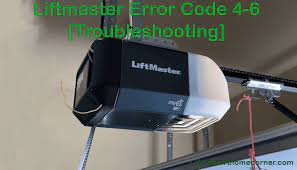 liftmaster error code 4 6 how to fix