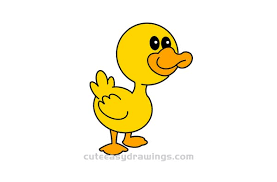 # how تو دراو a baby duck easy. How To Draw A Duck Baby Easy Step By Step For Kids Cute Easy Drawings