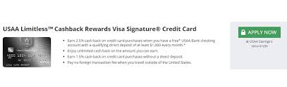Apply for your cash back card today. Usaa Limitless Cashback Rewards Visa Signature Card Review 2 5 Cash Back On Every Purchase