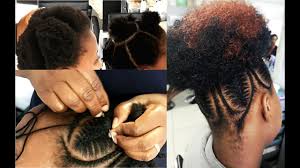 Brazillian wool hairstyles are not just beautiful but it has a unique way of protecting your hair due to its lightweight texture and it doesn't strain your hair like other extensions either. Needle Thread Cornrows Stitch Braids On Natural Hair Youtube