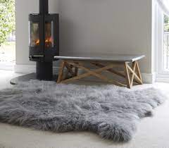 icelandic grey quad sheepskin rug the