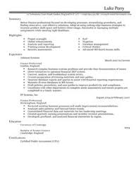finance manager resume sample best resumes examples paralegal     WorkBloom