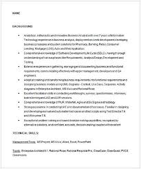 Business Analyst Sample Resume 1 Entry Level Business Analyst