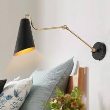 Zevni Black Diy Swing Arm Wall Lamp 1
