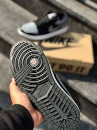 black rubber nike jordan shoe