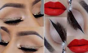 23 glam makeup ideas for christmas 2017