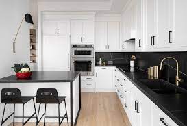 75 kitchen with white appliances and