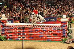 Now give it a shake and it turns into a christmas wonderland, where ponies prance, jumpers leap, and elves cavort around christmas trees. Olympia London International Horse Show Wikipedia