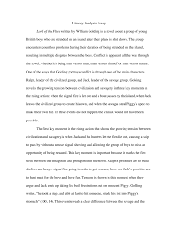 literary analysis essay lord of the flies written by william golding 