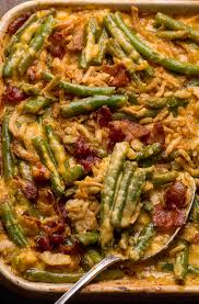8 servings ingredients 2 pounds fresh green the pioneer woman is an open invitation into ree. Cheesy Bacon Green Bean Casserole Baker By Nature