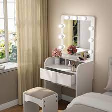 meja berpakai vanity makeup moden