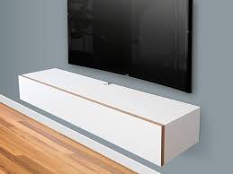 Blanca White Floating Tv Stand Wall