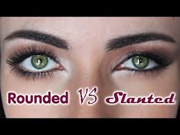 how to rounded eyes vs slanted eyes