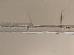 sagging drywall ceiling joints on back