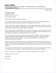 Cover Letter It Network Network Technician Cover Letter