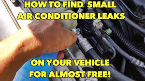 find a air conditioner leak on your