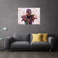 Superhero Canvas Wall Art Framed